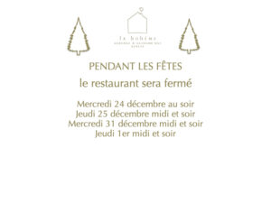 fermeture La bohème 