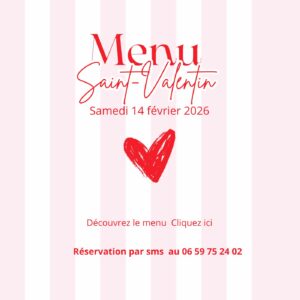 Menu Saint-Valentin 2026